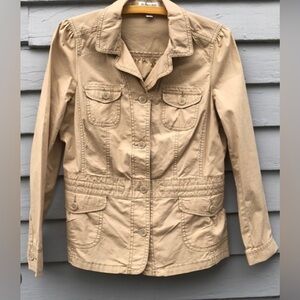 Trendy Khaki Utility Jacket-in like new condition,